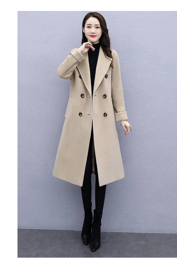 ky-yikee6687秋冬新款韩版时尚显瘦毛呢外套