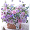 《甜蜜发酵》-紫色系花篮 商品缩略图2