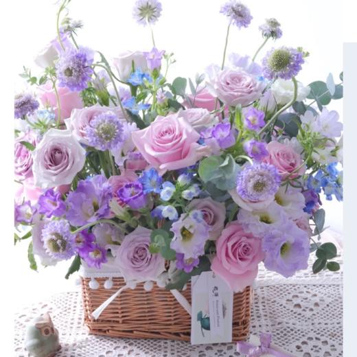 《甜蜜发酵》-紫色系花篮 商品图2