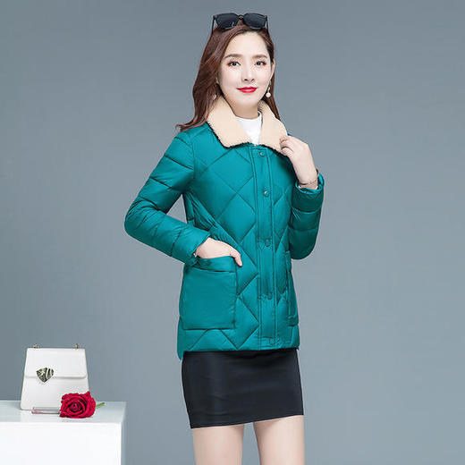 意满Z105冬季新款简约加棉加厚羽绒棉服 商品图1