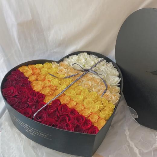 《专属爱称》-99朵玫瑰花盒 商品图0