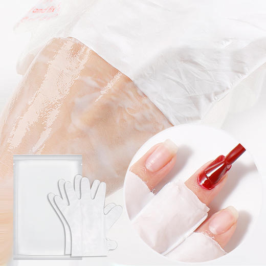 补水嫩白手膜细嫩双手细纹保湿美甲手膜.美容院专用套装10双 商品图4