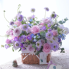 《甜蜜发酵》-紫色系花篮 商品缩略图0