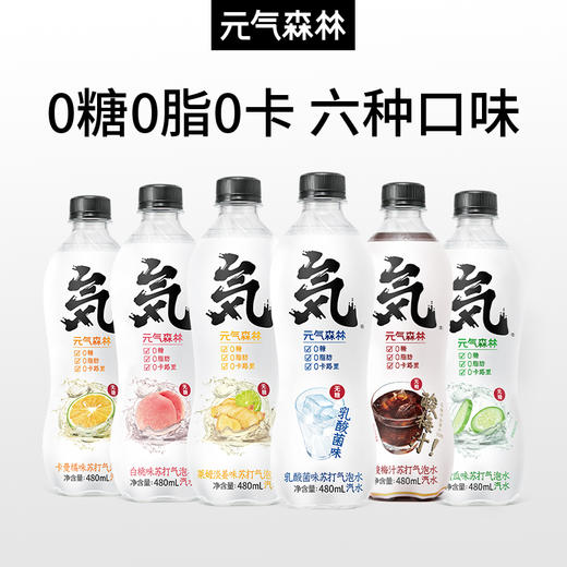 元气森林 无糖气泡水系列 480ml/瓶 商品图1