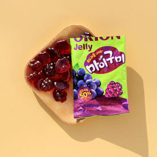 好丽友麻依估米葡萄味QQ糖66g오리온마이구미66g 商品图1