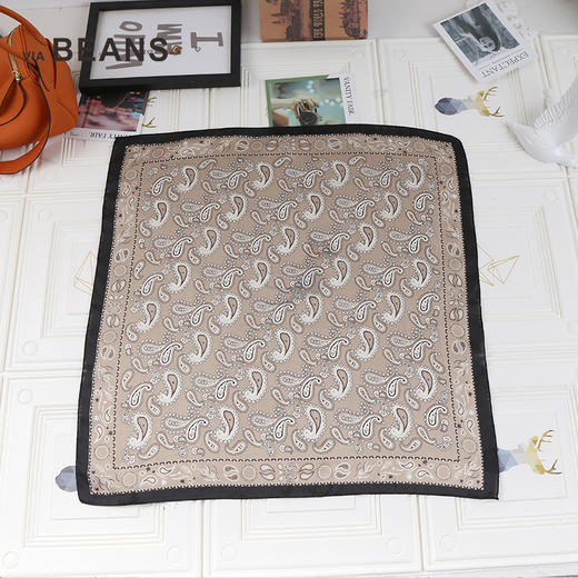 viabeans印腰果花方巾6124350014