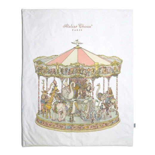 Atelier Choux 法国轻奢棉四季被 儿童被双面印花300支 可机洗 婴童被子 幼儿园午睡被 100*130cm 商品图2