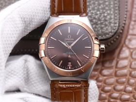 TW欧miga星座星座系列第五代作品,尺寸39mm，搭载原装8800,8801自动机芯。男士腕表，皮表带，自动机械机芯，密底。