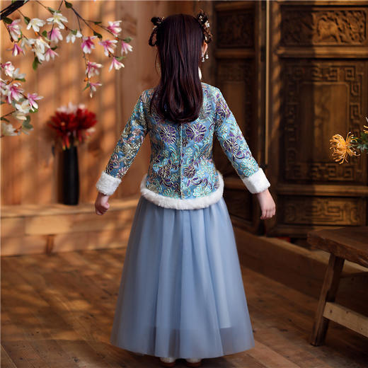 KFT-212中国风儿童过年汉服女童拜年古装小女孩唐装 商品图3