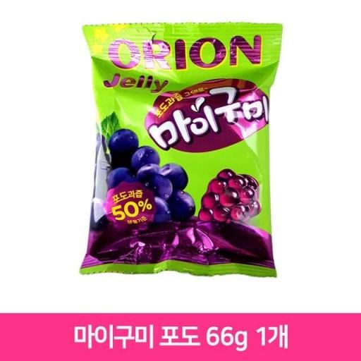 好丽友麻依估米葡萄味QQ糖66g오리온마이구미66g 商品图0