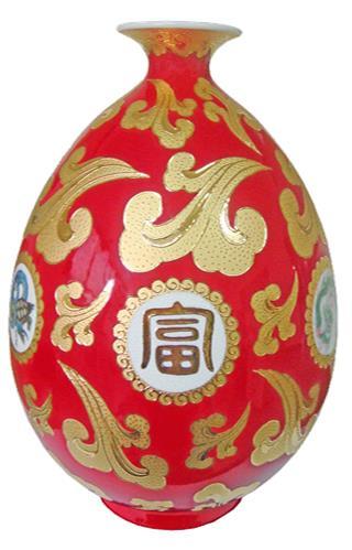 7F 大汉窑 四神兽橄榄瓶 商品图0