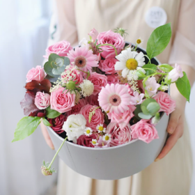 《所爱》-粉色系混搭花盒