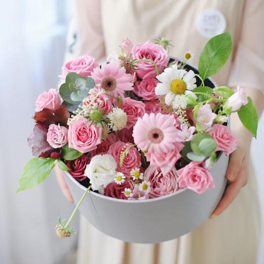 《所爱》-粉色系混搭花盒 商品图0