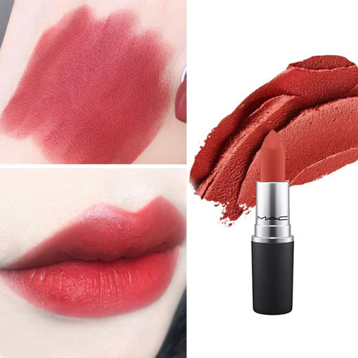 美国mac魅可子弹头口红mac经典唇膏602chili小辣椒108dubonnet牛血色