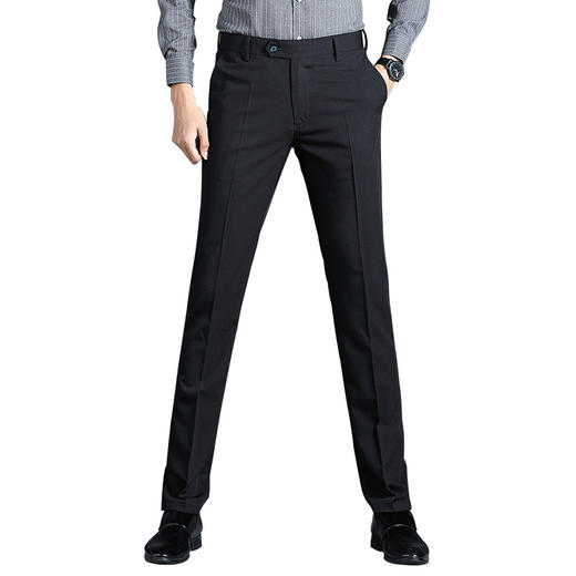 QYF-MS9909新款男士时尚休闲商务加绒弹力西裤TZF 商品图4