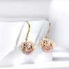 DLSP-H3780新款潮流时尚个性花朵仿珍珠耳环 商品缩略图3