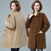 WZNH-HYK3056新款冬季加厚百搭中长款灯芯绒棉衣外套 商品缩略图0