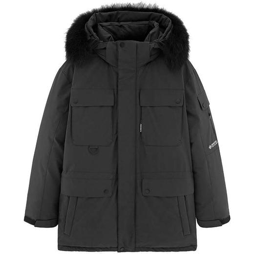 太平鸟男装 连帽羽绒服男gore-tex面料冬季新款加厚外套b1ac94711