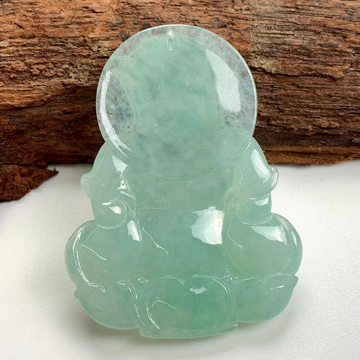 派瑞翡翠 翡翠观音 糯种 绿色 商品图1