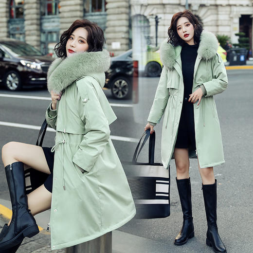 WZNH-HZL2090新款派克棉服女韩版宽松加厚棉衣加绒外套派克服 商品图2