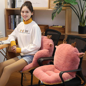 【办公室腰靠坐垫】秋冬护腰柔软沙发垫抱枕坐垫 一体腰椎学生椅垫久坐靠背