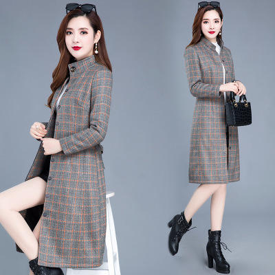 WE-XT-20185 加厚时尚中长款气质修身显瘦风衣外套女2020秋冬新款 商品图3