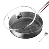 康巴赫蜂窝不粘煎锅平底锅26CM  316L不锈钢全花纹煎锅 少油烟 煎蛋煎饼煎牛排 赠锅铲 商品缩略图1