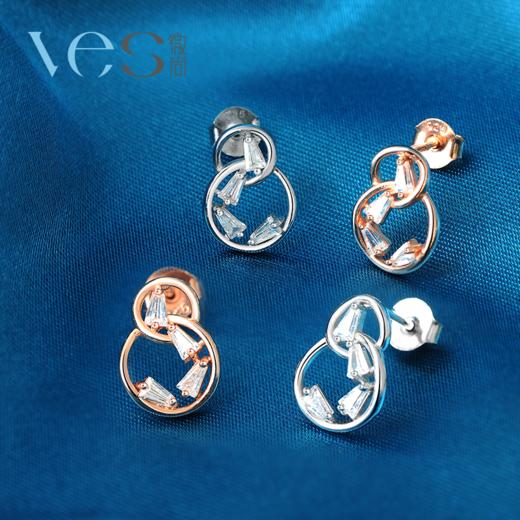 葫芦福气双圆环银925耳坠 商品图2