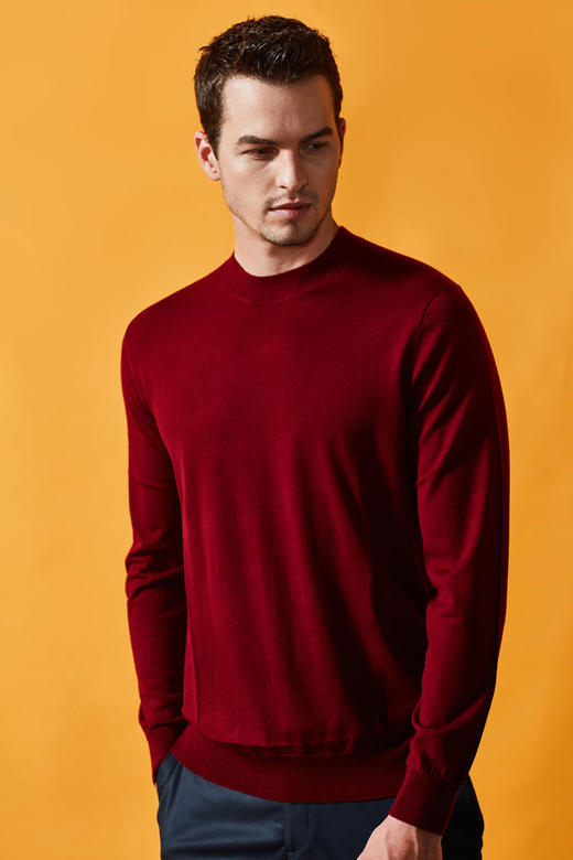 capel卡博尔男装 时尚长袖羊毛衫tq8520