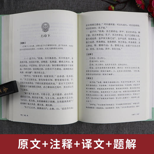 孟子 精装 中华传统文化经典全注新译精讲丛书 许嘉璐先生主编马智强鲁国尧译注原版国学名著正版 商品图1