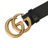 【二】GUCCI 古驰 女士 2015 Re-Edition宽版皮革腰带 黑色 400593 AP00T 1000 商品缩略图2