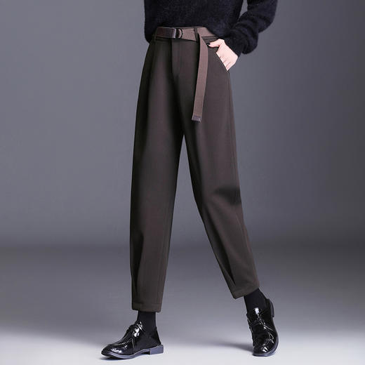 QZF-XS8670新款韩版时尚洋气宽松格子哈伦裤TZF 商品图2