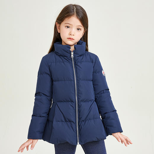METTE童装立领90白鹅绒羽绒服2020秋冬中大童女宝中长款保暖外套 商品图2