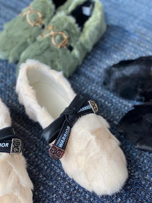 Westory 2020年秋季新款深口乐福鞋舒适平底蝴蝶结毛毛鞋 W20CM70731 商品图1