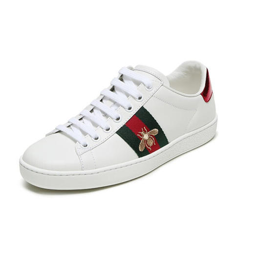 【三】GUCCI 古驰 Gucci女鞋 新款 Ace系列 女士小蜜蜂刺绣小白鞋休闲运动鞋 白色 431942 02JP0 9064 商品图0