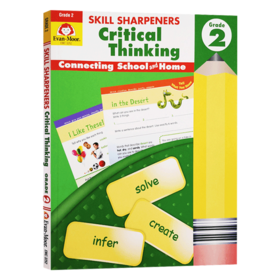 技能铅笔刀批判性思维练习册 二年级 英文原版 Skill Sharpeners Critical Thinking Grade 2 美国加州小学英语教辅 英文版