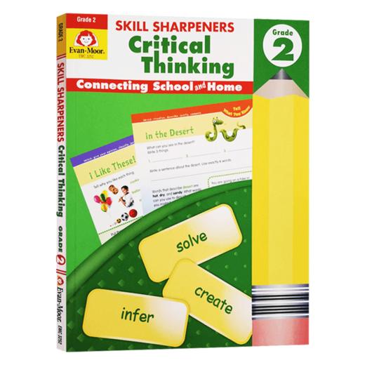 技能铅笔刀批判性思维练习册 二年级 英文原版 Skill Sharpeners Critical Thinking Grade 2 美国加州小学英语教辅 英文版 商品图0