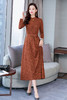 WZNH-ZYQL68时尚潮流舒适简约个性拼色中长款长袖连衣裙 商品缩略图5
