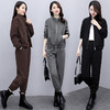 MQQ-5717工装裤套装女潮2020年新款秋装洋气减龄显瘦休闲气质时尚两件套裤 商品缩略图0