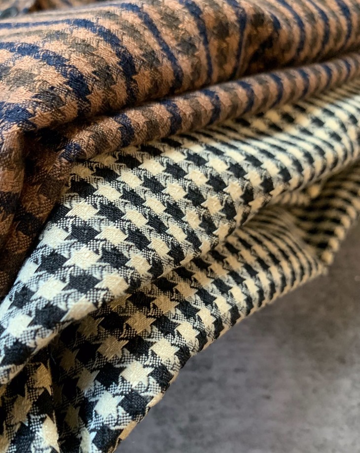 秋冬格纹面料复古韩版百搭衬衣