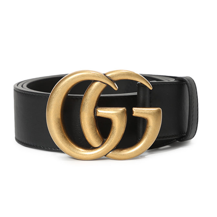 【一】GUCCI 古驰 女士 2015 Re-Edition宽版皮革腰带 黑色 400593 AP00T 1000