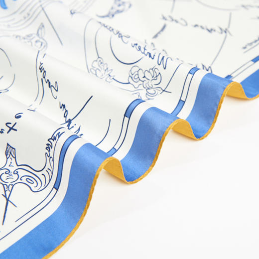 【线上专款】双面印花中方巾-万物生 商品图5