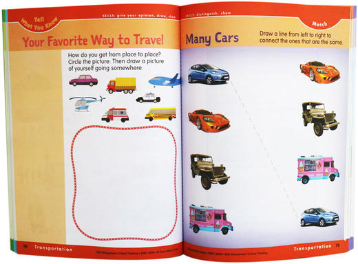 技能铅笔刀 批判性思维练习册 幼儿园小中班 英文原版 Skill Sharpeners Critical Thinking Grade PreK 美国加州教辅 英文版 商品图1