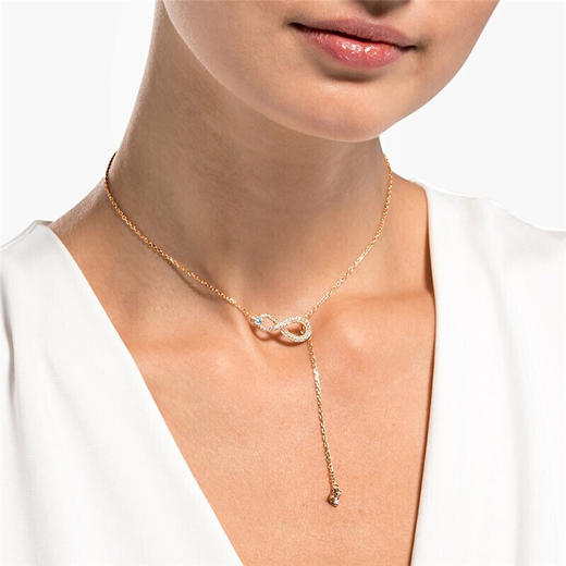 奥地利Swarovski施华洛世奇女士白色无尽符号项链5521346 商品图2