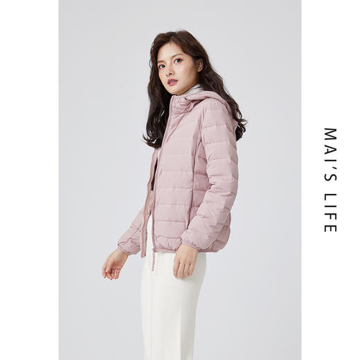 【性价比之选 百分之90白鸭绒】麻衣森活轻薄羽绒服  新型无缝款 双层复合面料 低调优雅 多色可选 商品图10