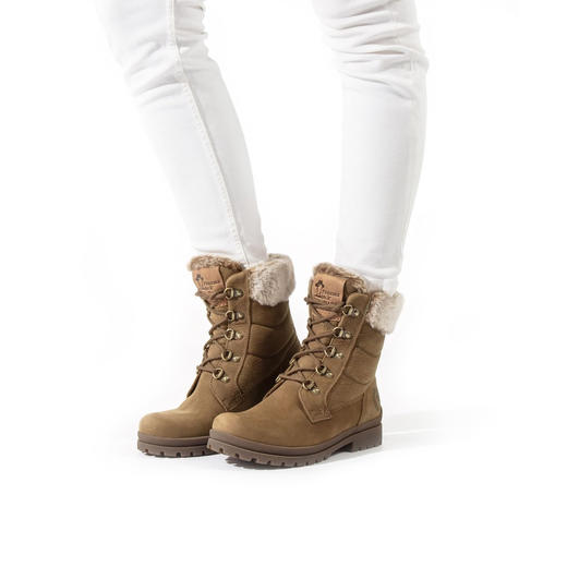 断码特价36码——西班牙原产时尚舒适加毛款女士皮靴 TB20棕色(优质保暖毛内衬) 商品图8