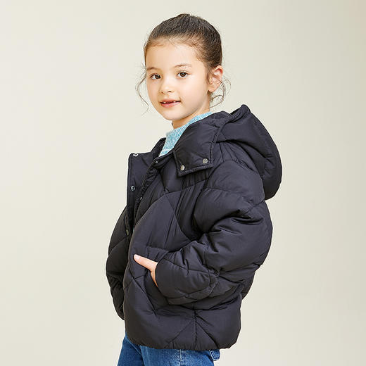METTE童装90白鹅绒羽绒服2020秋冬新品中大童女宝连帽保暖外套 商品图2