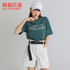 韩都衣舍短袖T恤女夏2021新款新疆棉宽松显瘦大码打底上衣女ins潮 商品缩略图1
