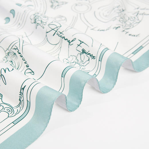 【线上专款】双面印花中方巾-万物生 商品图8