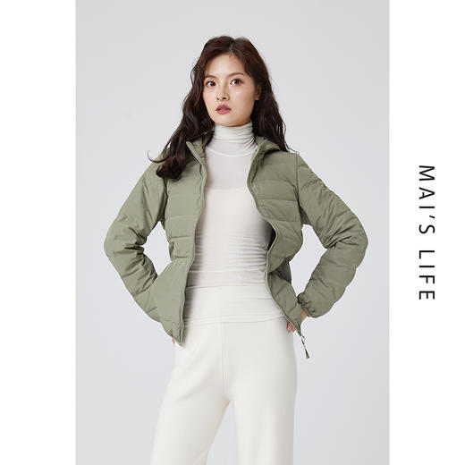 【性价比之选 百分之90白鸭绒】麻衣森活轻薄羽绒服  新型无缝款 双层复合面料 低调优雅 多色可选 商品图11